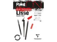 CLAIREFONTAINE PAINT-ON A2 LISSE 250GR BLOCK 25BL
