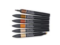 WINSOR & NEWTON PROMARKERSET SKIN TONES SET II 6X