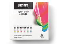 LIQUITEX HEAVY BODY FLUORESZENZFARBE SET 6 X 59ML