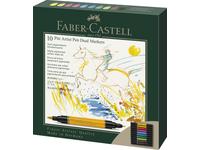 FABER-CASTELL PITT ARTIST PEN DUAL MARKER SET 10 STÜCK