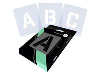 QBIX SCHABLONEN ALPHABET SET 26 STÜCK 5CM SAN SERIF