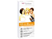 TOMBOW ABT DUAL BRUSH PEN PORTRAIT 12ER SET
