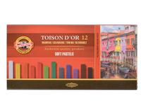 KOH-I-NOOR TOISON D'OR CARRÉ SOFTPASTELLSET 8582 – 12-TEILIG