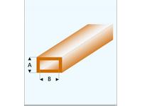 PROFIL VIERKANTROHR GLASKLAR BRAUN (A=)2,0X4,0MM 33CM 443-53/3