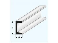 U-PROFIL (A=)0,75X(B=)1,5MM 1METER 412-51