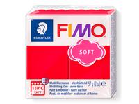 FIMO SOFT MODELLIERMASSE 57 GRAMM  INDISCH ROT