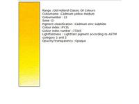 OLD HOLLAND ÖLFARBE D013 125ML CADMIUM YELLOW MEDIUM