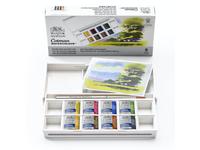 WINSOR & NEWTON COTMAN AQUARELL SET LANDSCAPE 8X1/2 NAPF