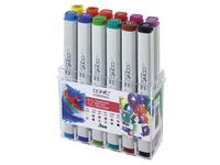 COPIC CLASSIC MARKERSET BRIGHT COLOURS 12X