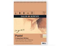 DALER ROWNEY INGRES BLOCK ZEICHENPAPIER 30X40CM 3 FARBEN