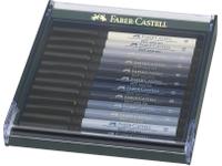 FABER-CASTELL PITT ARTIST BRUSH PEN SET GRAY TONES 12ST