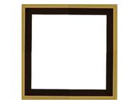 SCHATTENFUGENRAHMEN SCHWARZ DELUXE GOLD FÜR 40X50CM