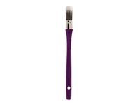 VAN BEEK GRANDISSIMO KWAST ROND/OVAAL 30- LANGE STEEL- SYNTHETISCH HAAR