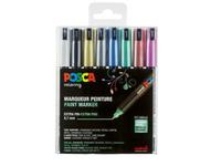 UNI POSCA MARKERSET PC1MR 8 STUKS