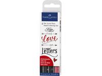FABER-CASTELL PITT ARTIST PEN HANDLETTERING 4-TEILIG