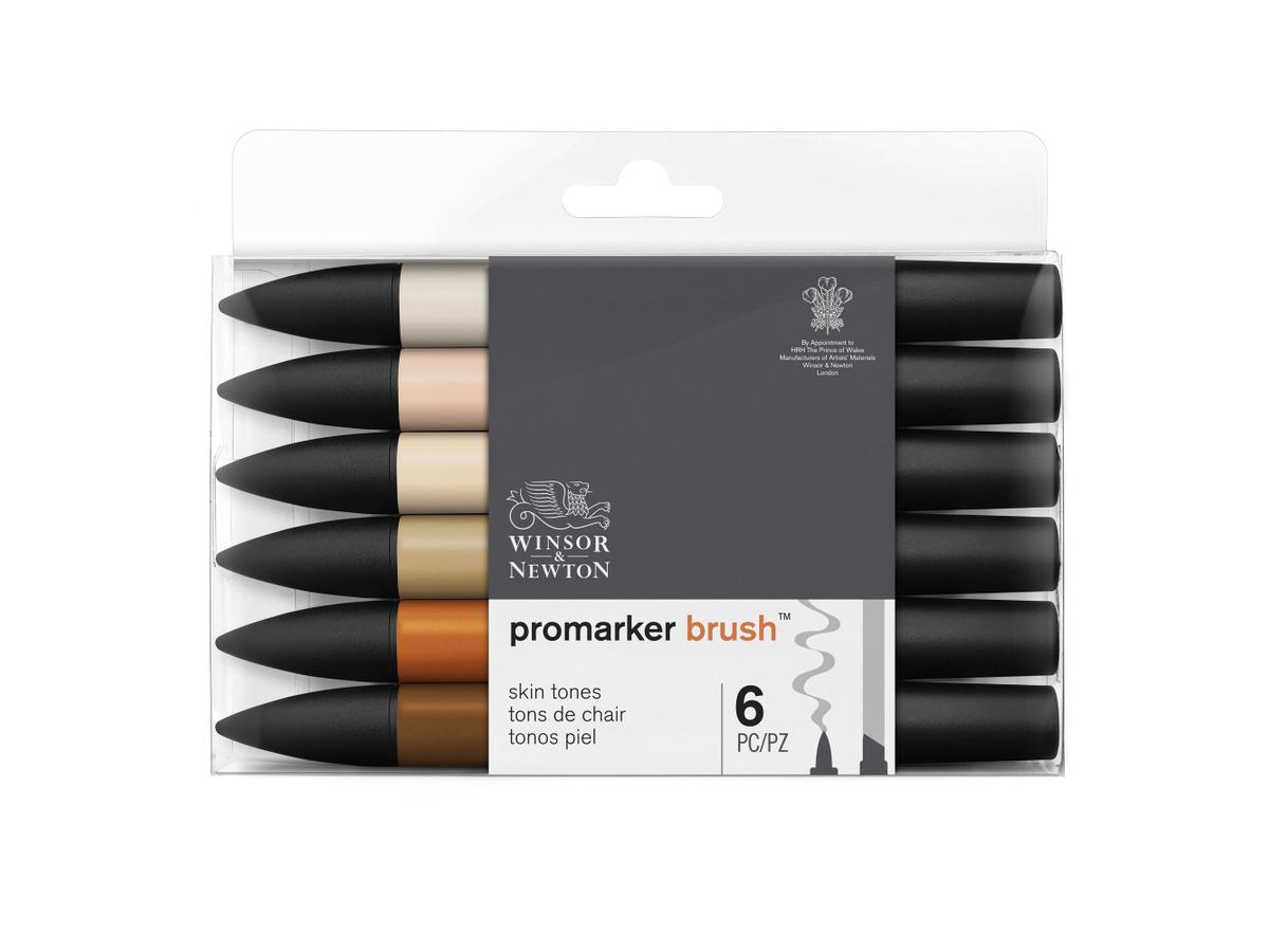 WINSOR & NEWTON PROMARKERSET BRUSH SKIN TONES 6STÜCK 3