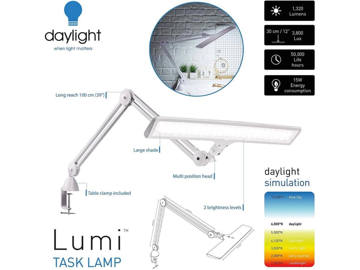 DAYLIGHT LUMI E35500 DIMMBARE LED BÜROLAMPE  3