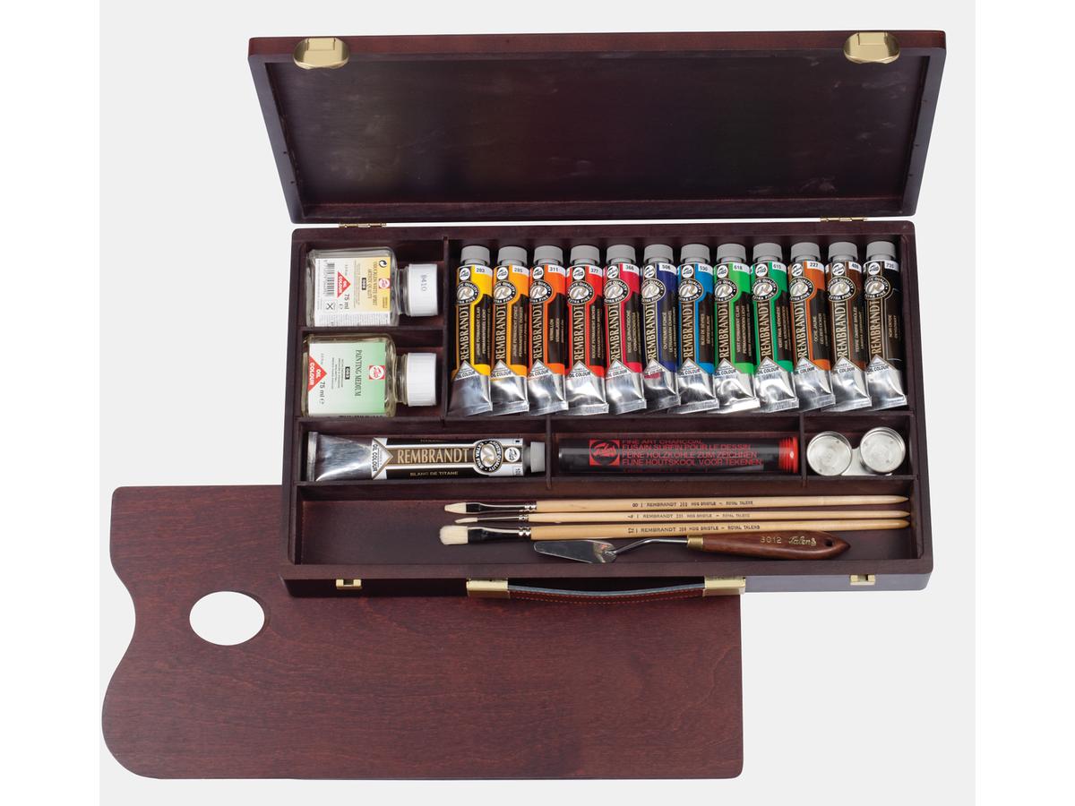 TALENS REMBRANDT ÖLFARBENSET PROFESSIONAL 12X40ML MIT ZUBEHÖR 2