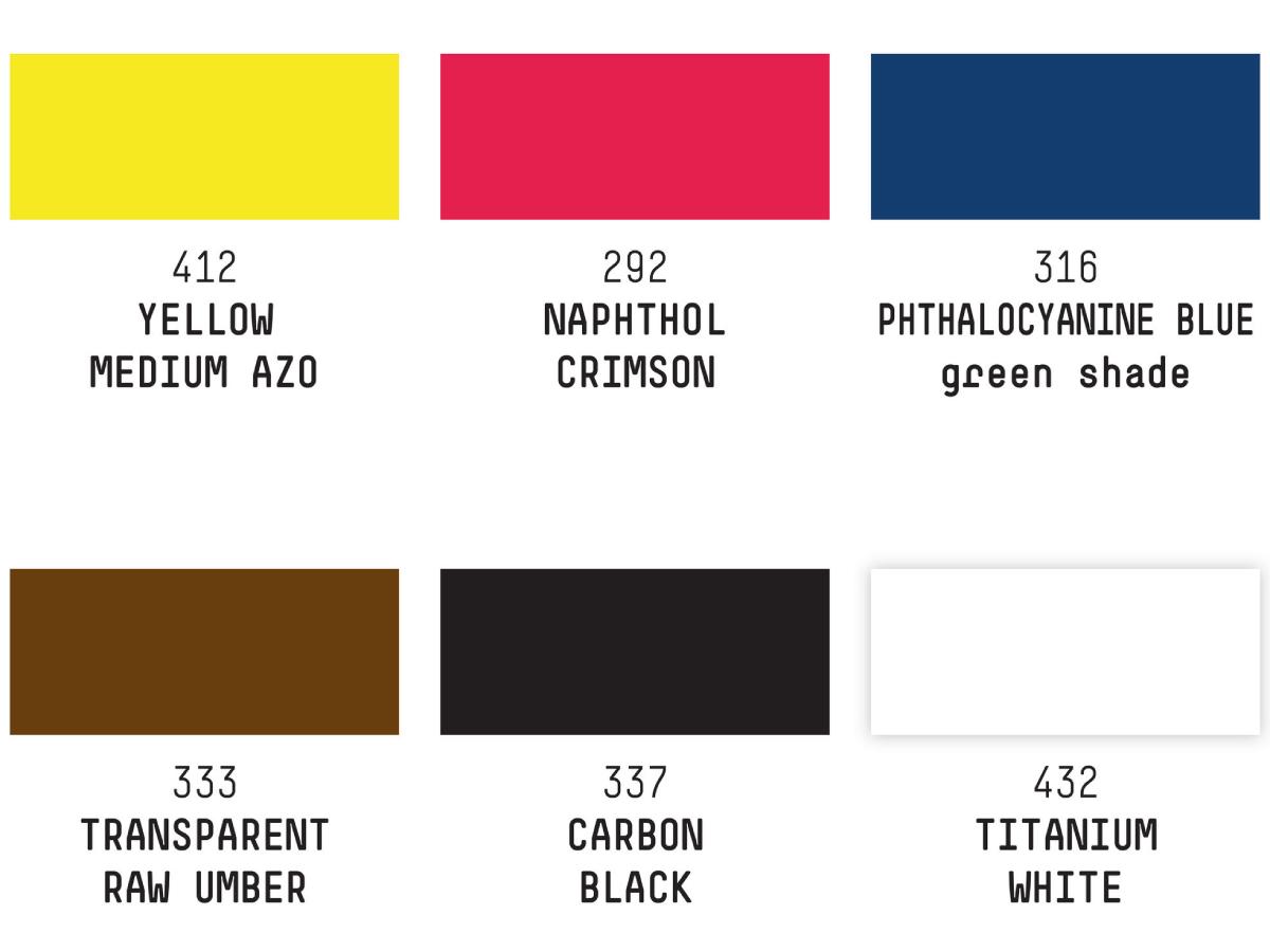 LIQUITEX ARTIST ACRYTINTE SET 6X30ML ESSENTIALS 2
