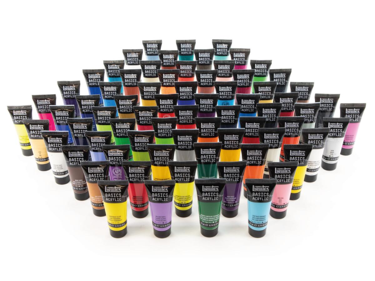 LIQUITEX BASICS ACRYLIC COLOUR SET 72X22ML 3