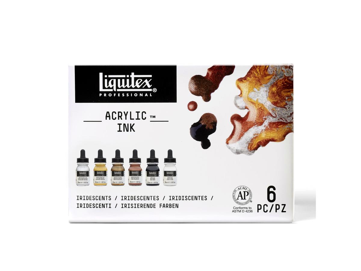 LIQUITEX ARTIST ACRYLTINTE SET 6X30ML METALLIC 4