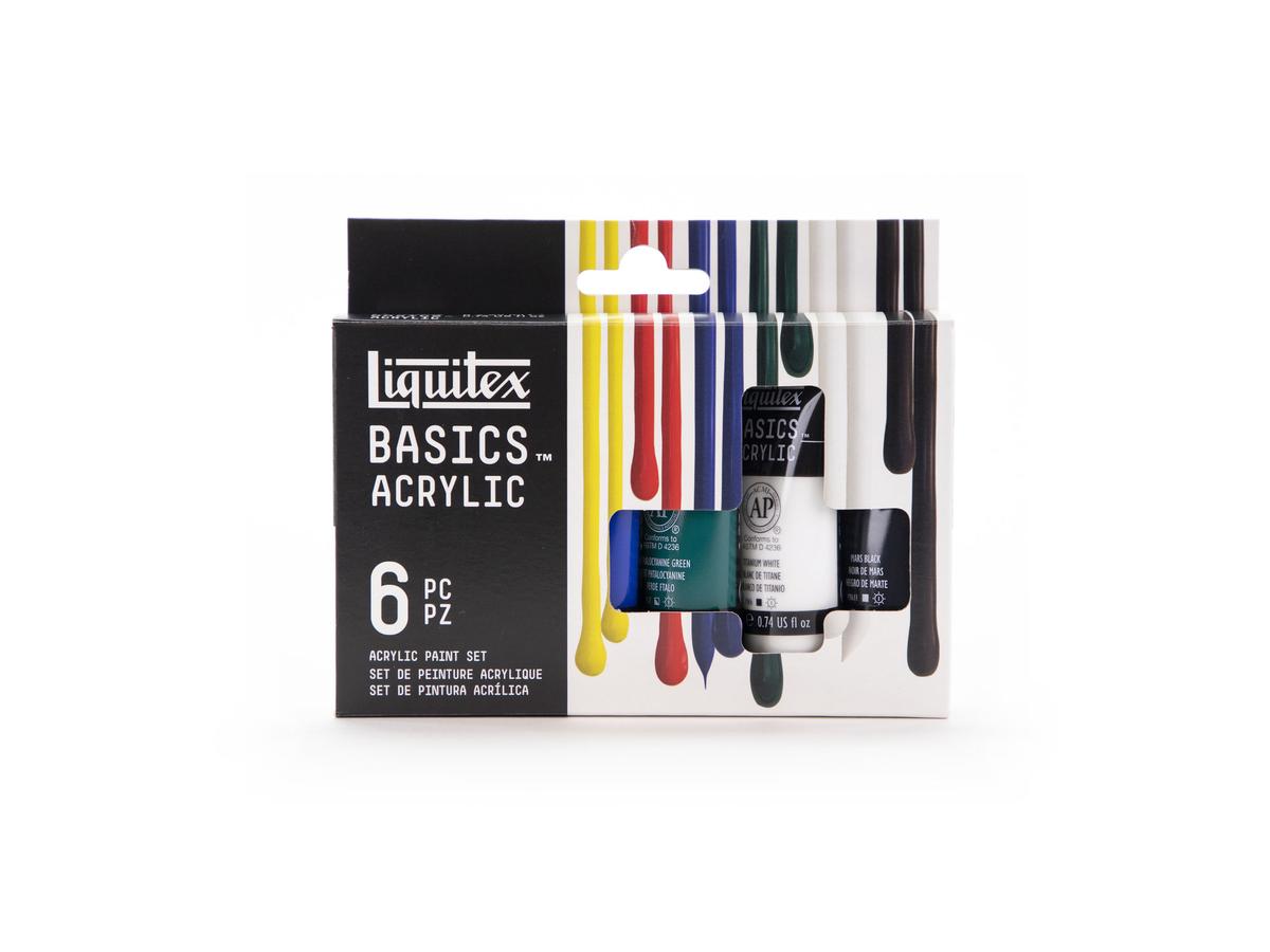 LIQUITEX BASICS ACRYLFARBEN SET  6X22ML 4