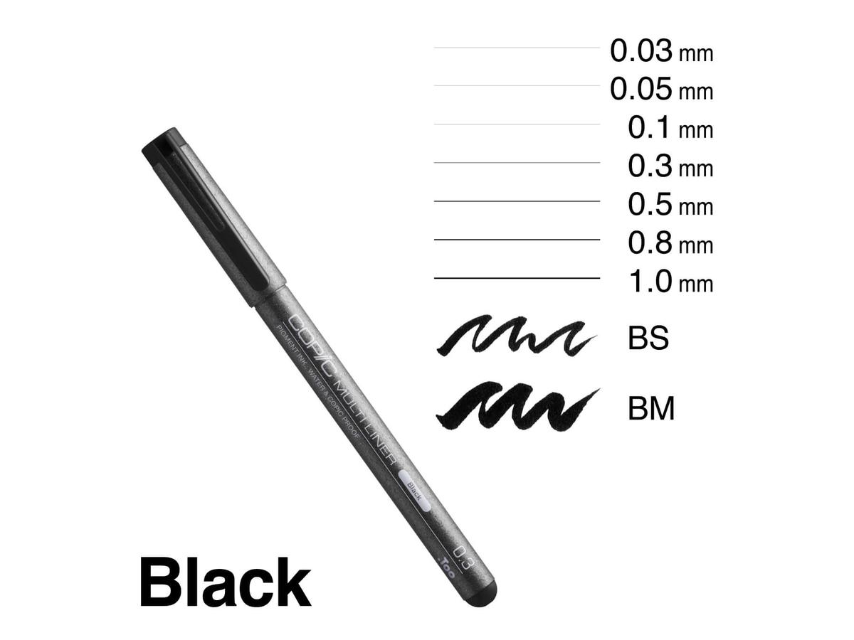 COPIC MULTILINER CLASSIC SET 5