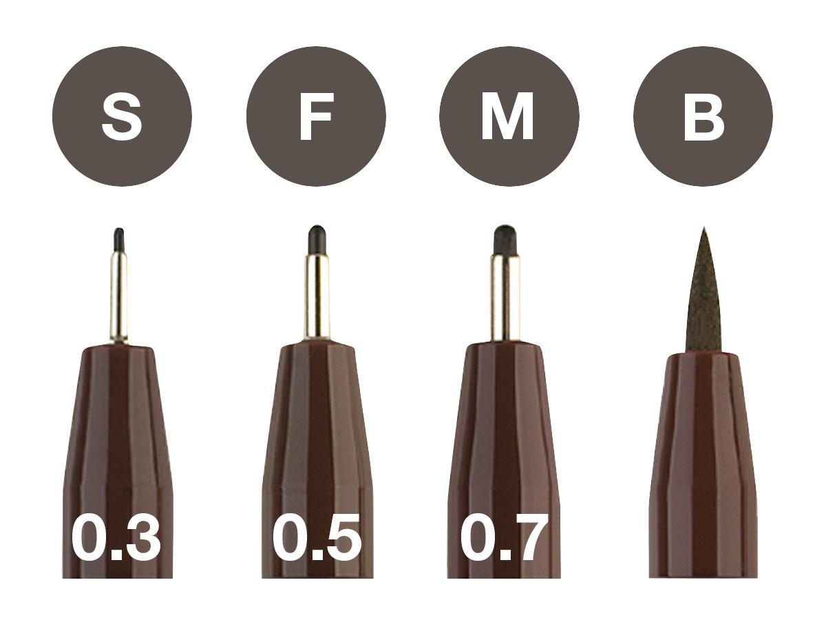 FABER-CASTELL PITT ARTIST PEN SET SEPIA 4 STÜCK 2