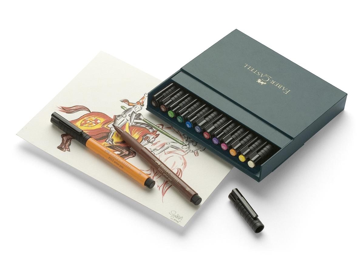 FABER-CASTELL PITT ARTIST BRUSH TEKENPENNEN STUDIOBOX 12ST. 4