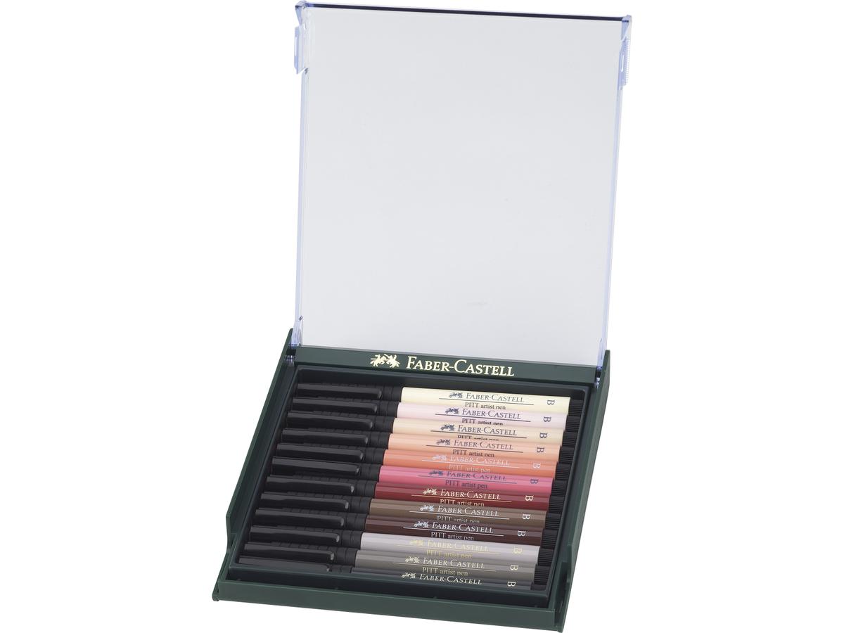 FABER-CASTELL PITT ARTIST BRUSH PEN SET SKIN TONES 12ST 3