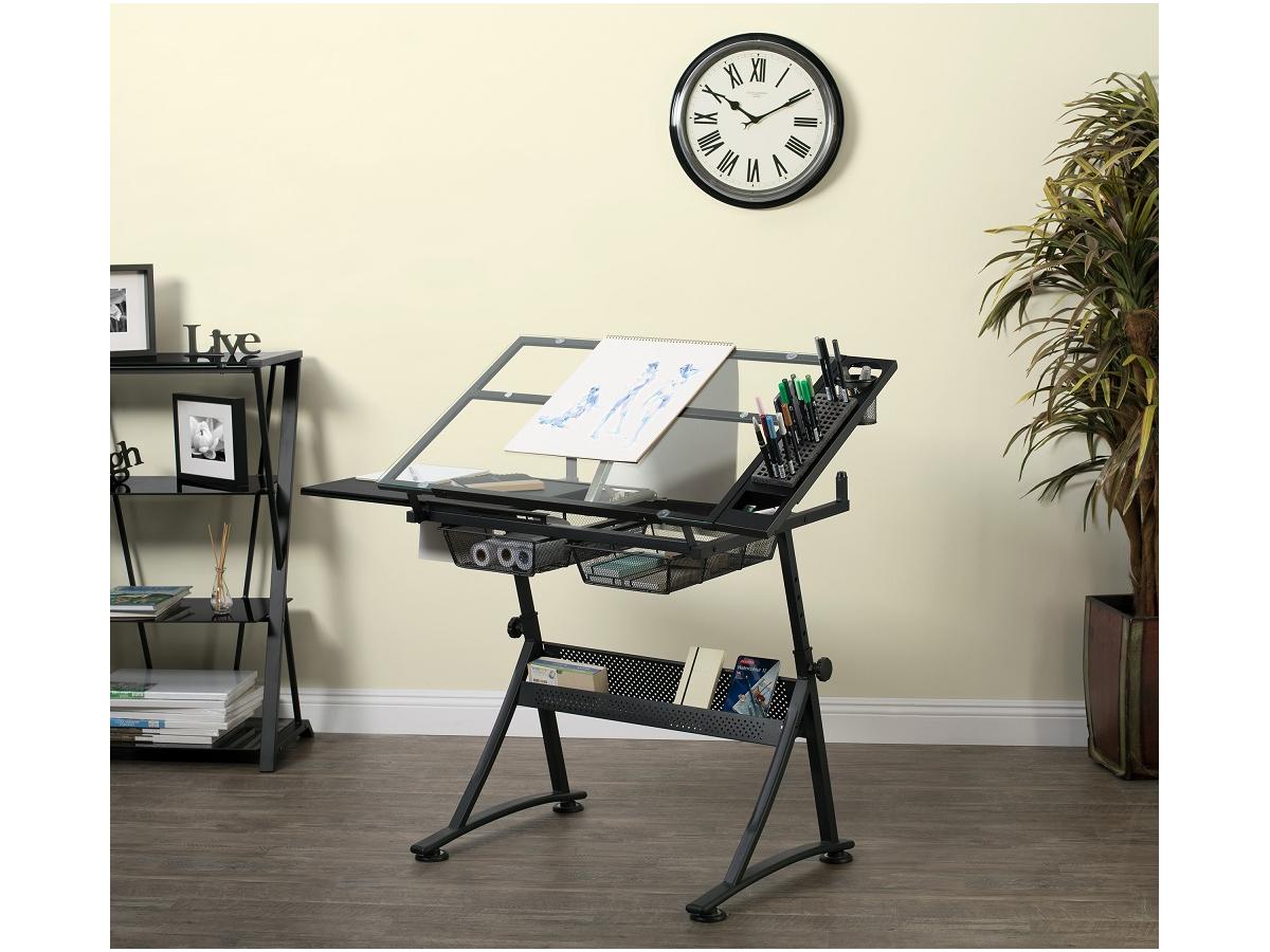 STUDIO-DESIGNS FUSION ZEICHENTISCHE MIT GLASS TOP 4