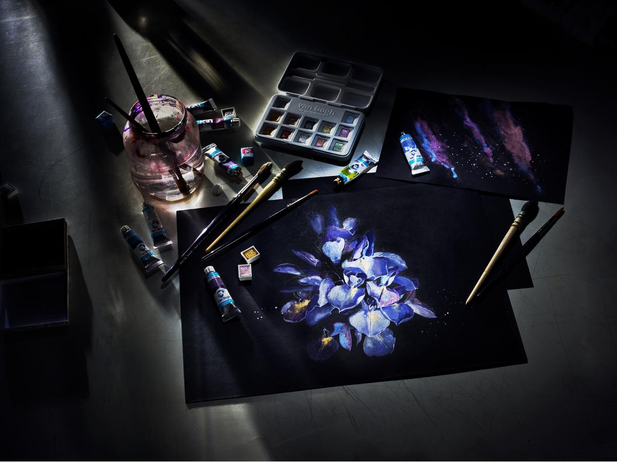 VAN GOGH AQUARELLPAPIER A3 SCHWARZ 360GR BLOCK 2