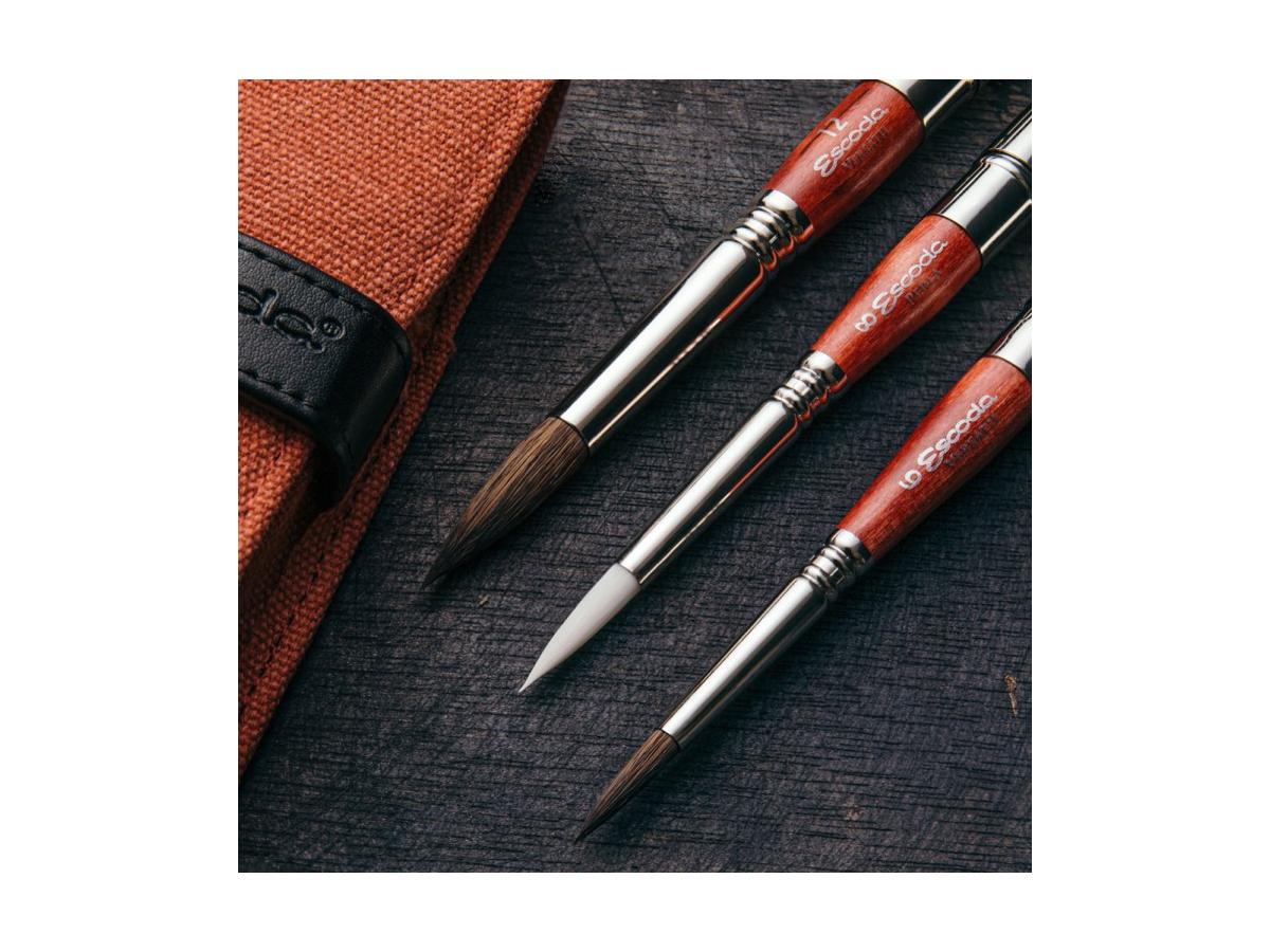 ESCODA AQUARELL REISEPINSEL RED SET 1270 3 STÜCK 2