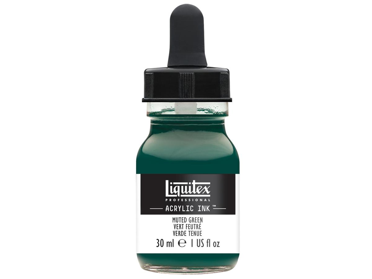 LIQUITEX ARTIST ACRYLIC INK 30ML 501 MUTED GREEN 2