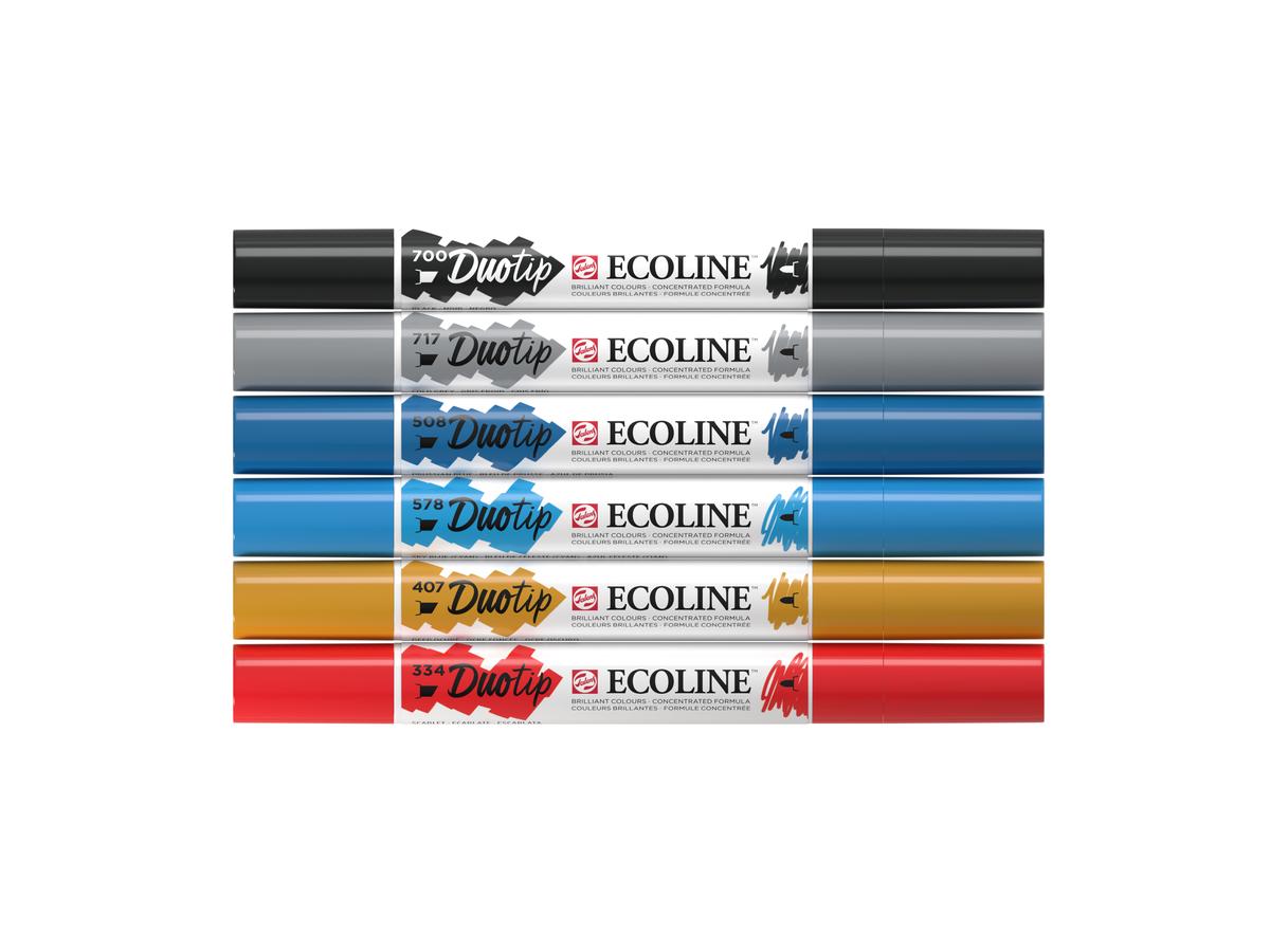 TALENS ECOLINE DUOTIP MARKER SET URBAN LANDSCAPE 6 STÜCK 3