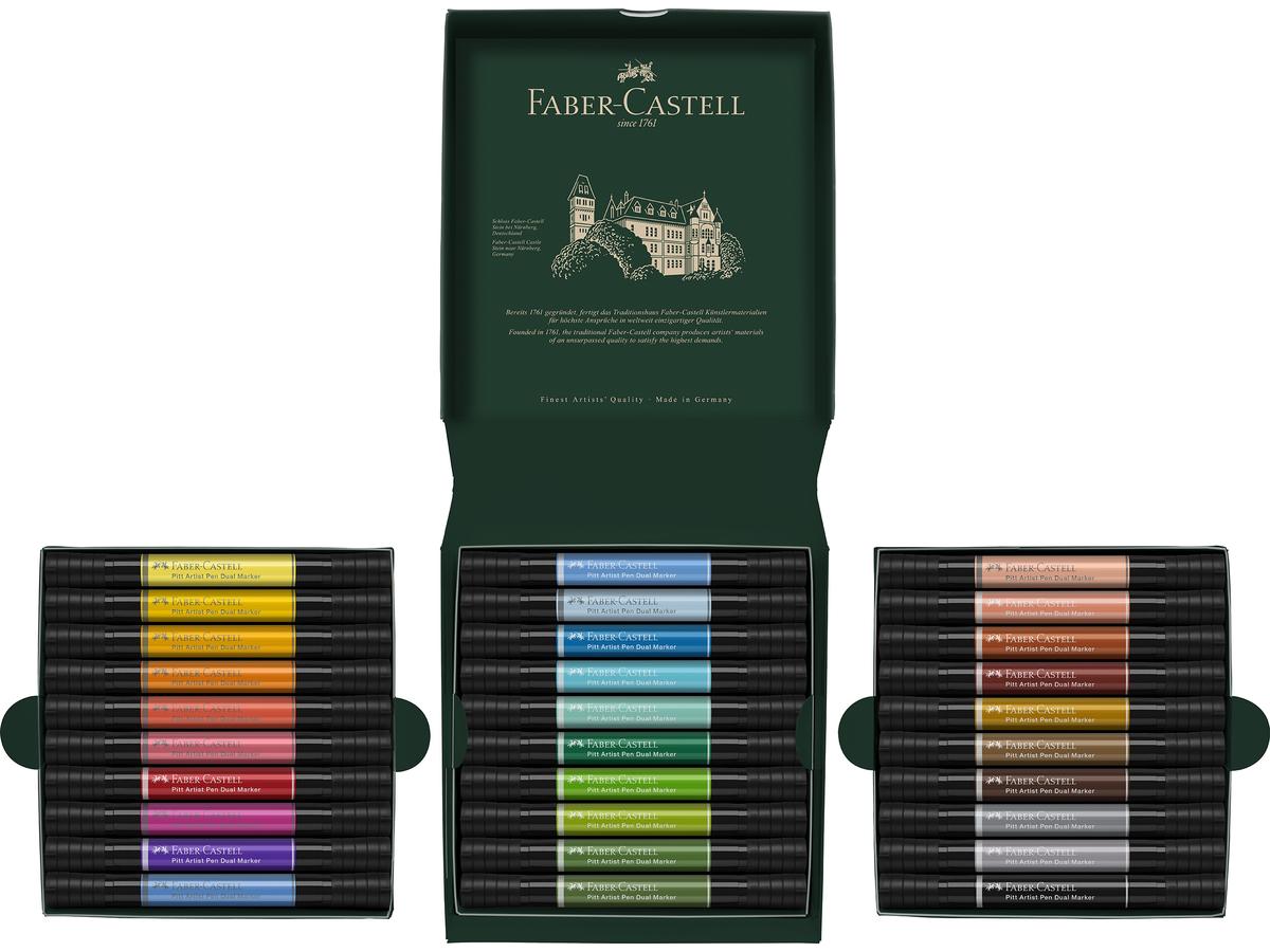 FABER-CASTELL PITT ARTIST PEN DUAL MARKER SET 30 STÜCK 2