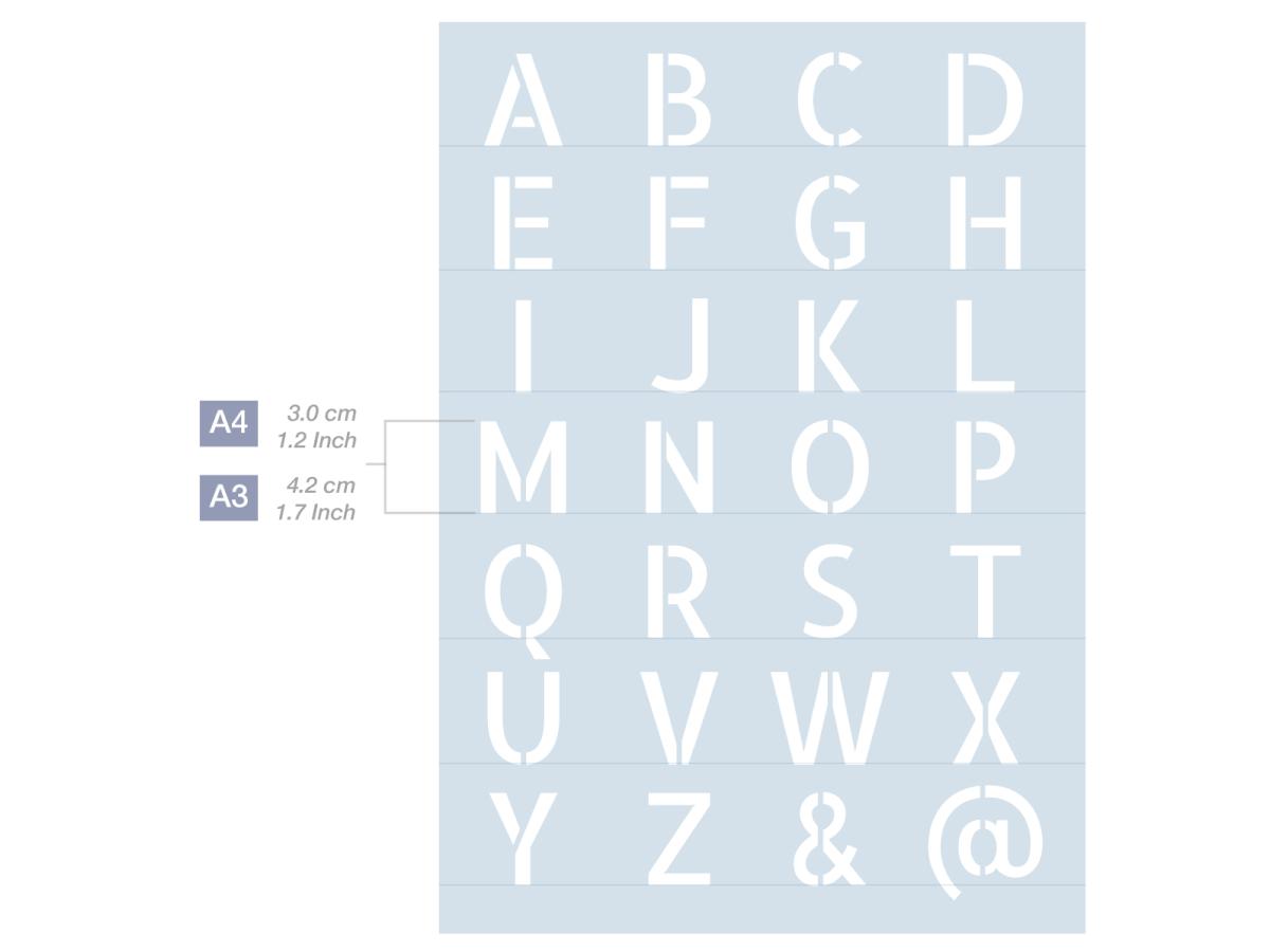 QBIX SCHABLONEN MODERN SET A3 7