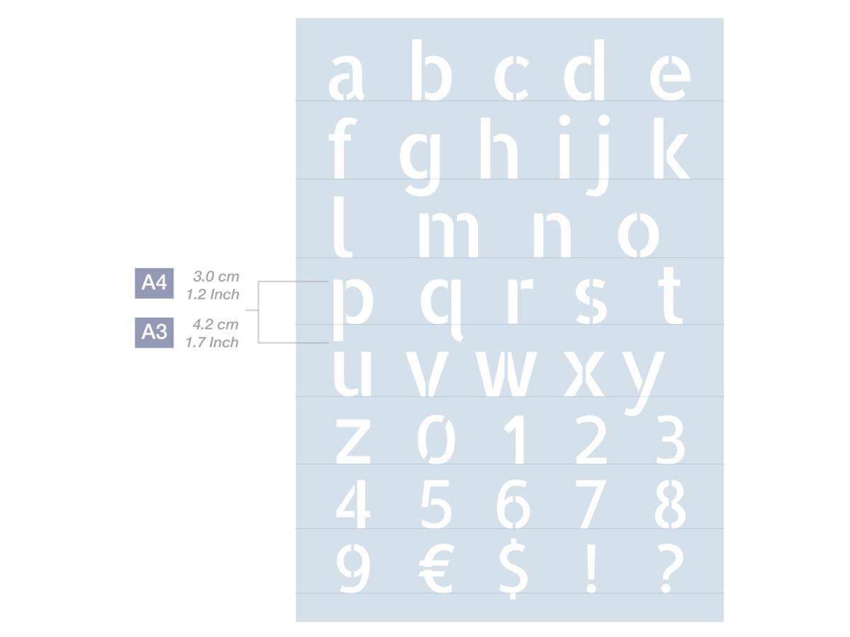 QBIX SCHABLONEN MODERN SET A3 8