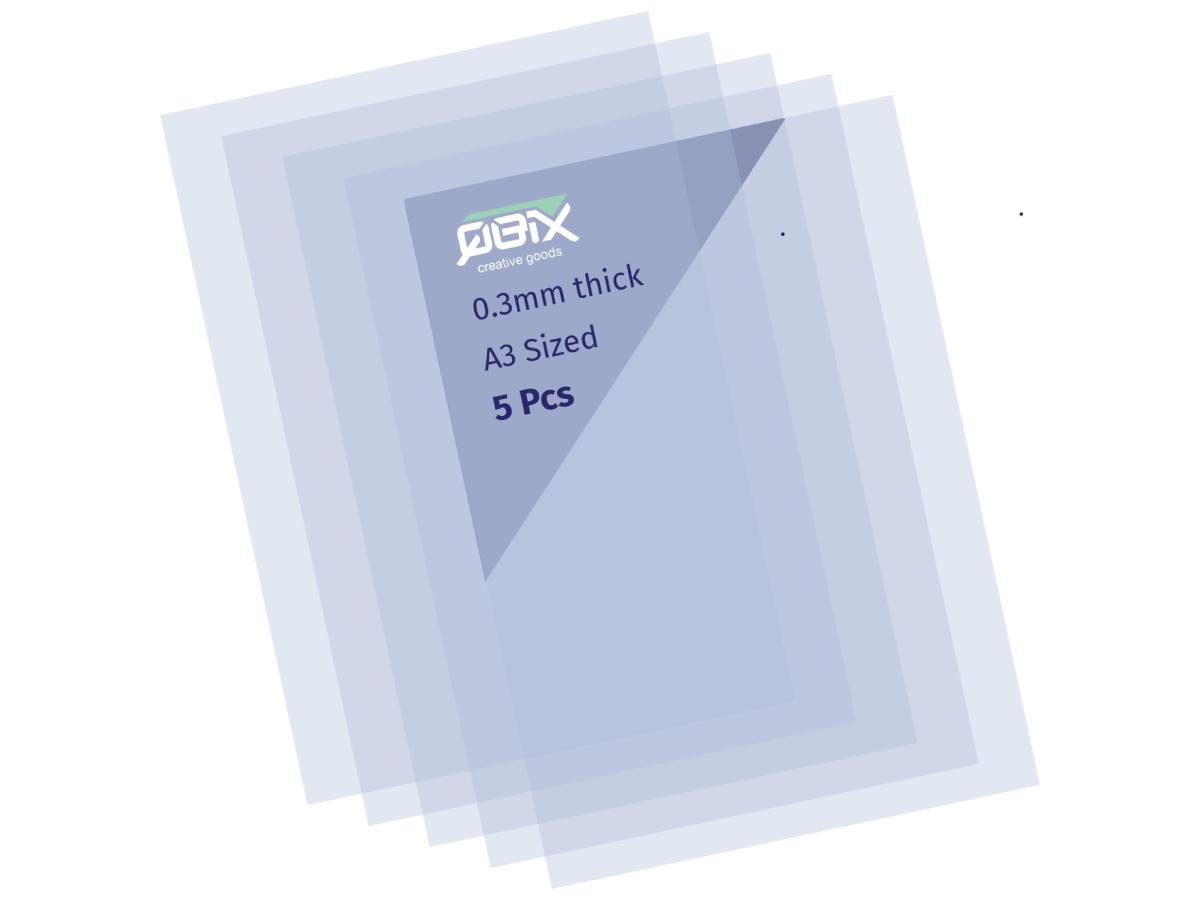 QBIX 200 MICRON SHEETS 5 STÜCK A3 2