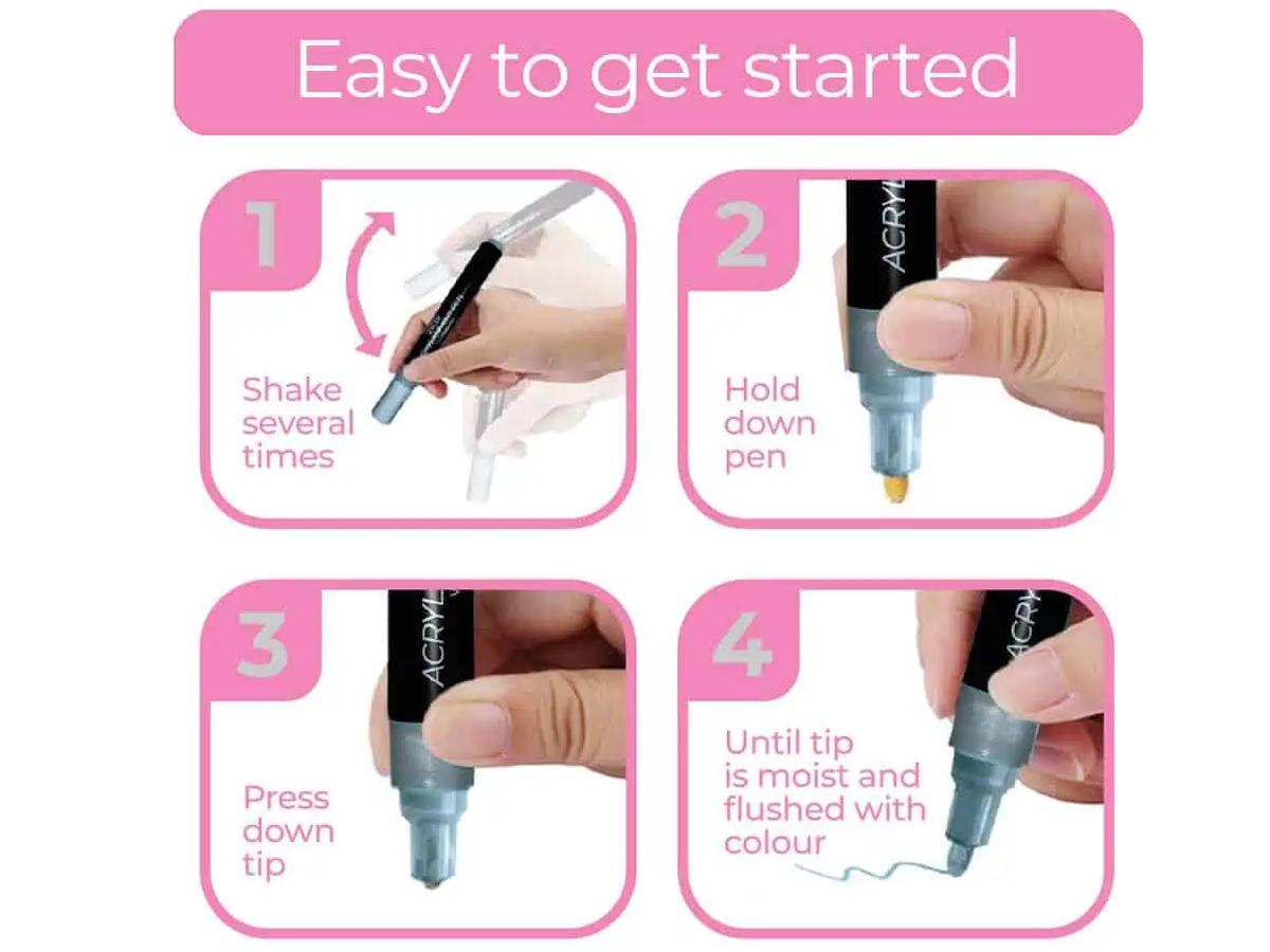 ZIELER PAINT MARKER SET 1,5MM SPITZE PASTELL 12 STÜCK 4