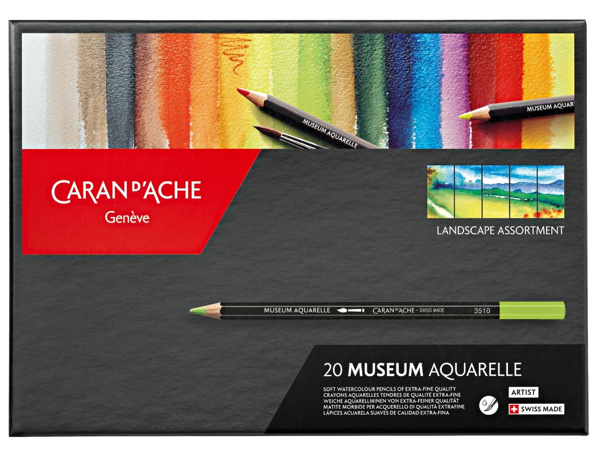 CARAN D'ACHE MUSEUM AQUARELLSTIFTE 20 STÜCK LANDSCHAFTSSET 3