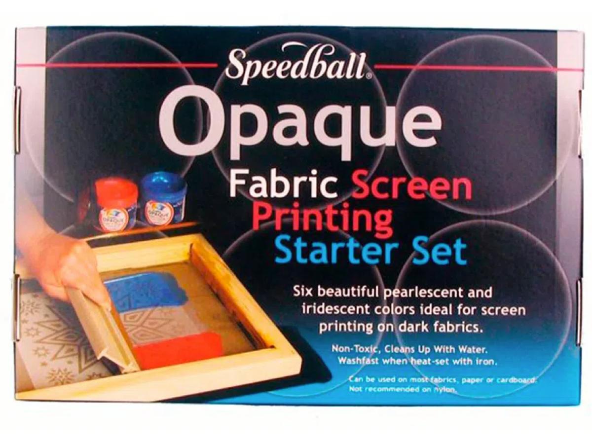 SPEEDBALL OPAQUE FABRIC SIEBDRUCK FARBE STARTER SET 118ML 6 STÜCK    2