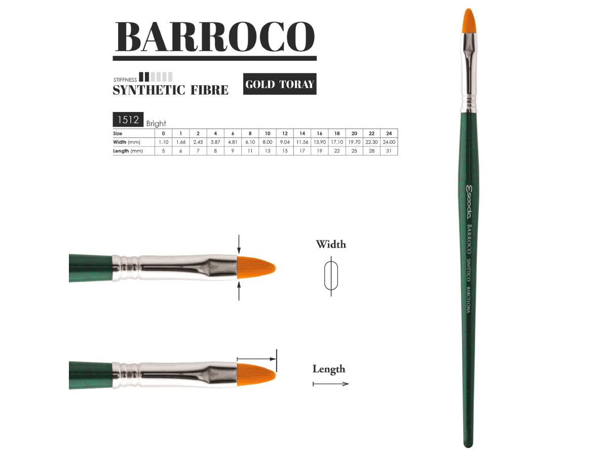 ESCODA BARROCO GOLD TORAY 1512 NR.8  FLACH 2