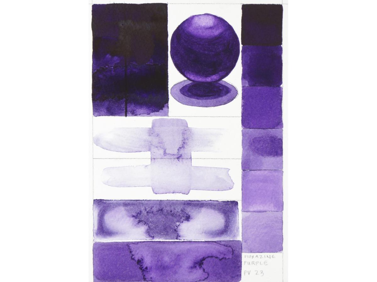 GOLDEN QOR WATERCOLOR 11ML SERIE 3 DIOXAZINE PURPLE 295 2
