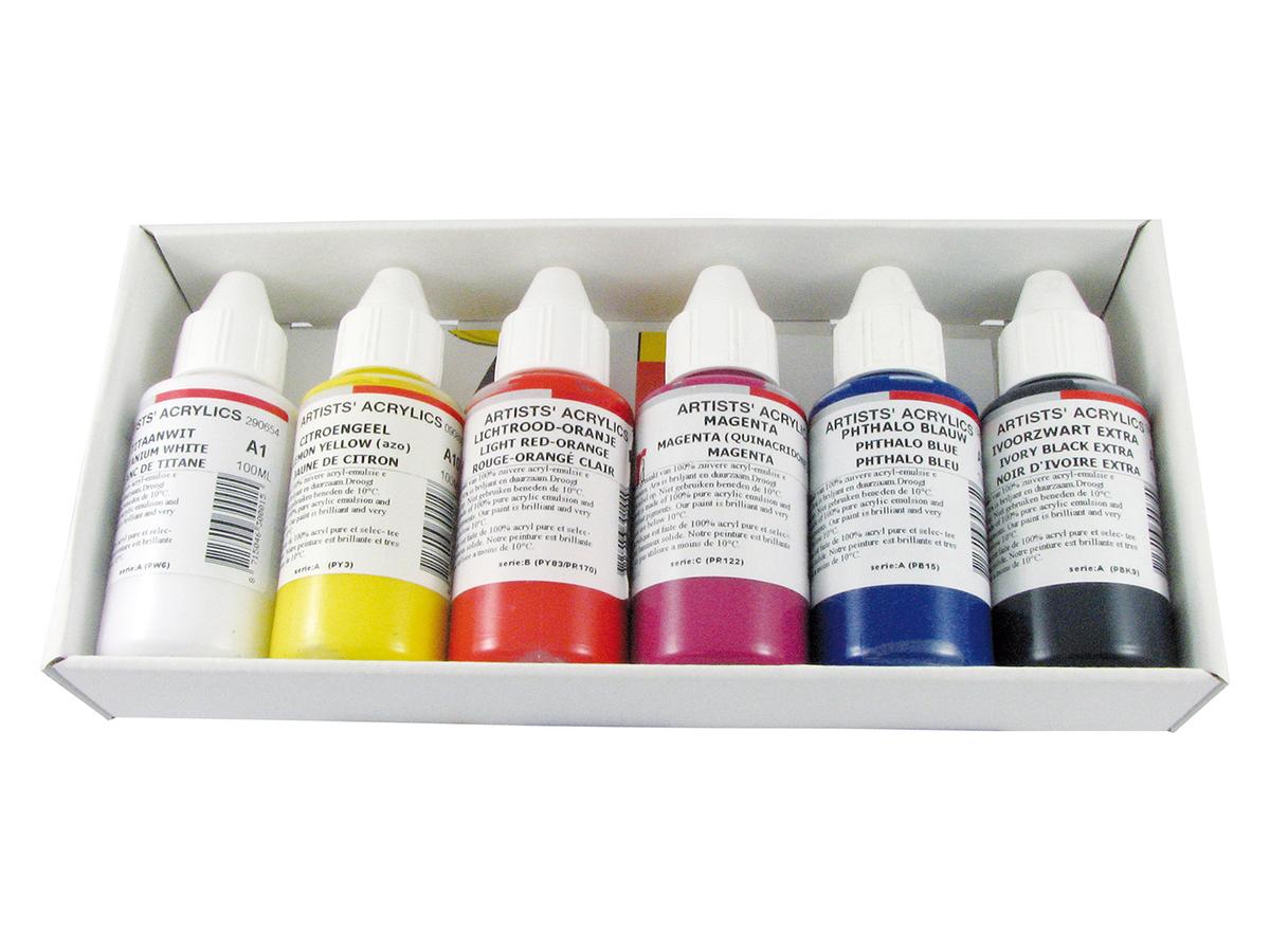 ARA ACRYLFARBE EINFÜHRUNGSSET 6 X 100ML 2