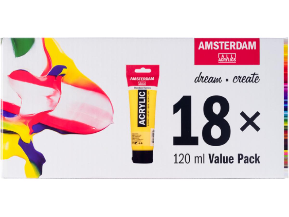 TALENS AMSTERDAM VOLUMEN ACRYLFARBESET 18 X 120ML 3
