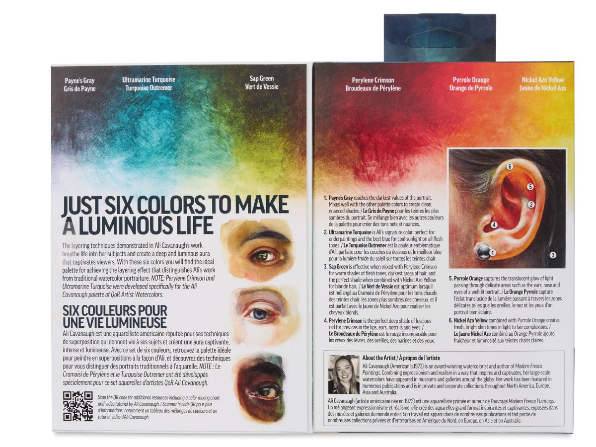 GOLDEN QOR WATERCOLOUR SET 6 X 5ML ALI CAVANAUGH PORTRÄT FARBEN 2