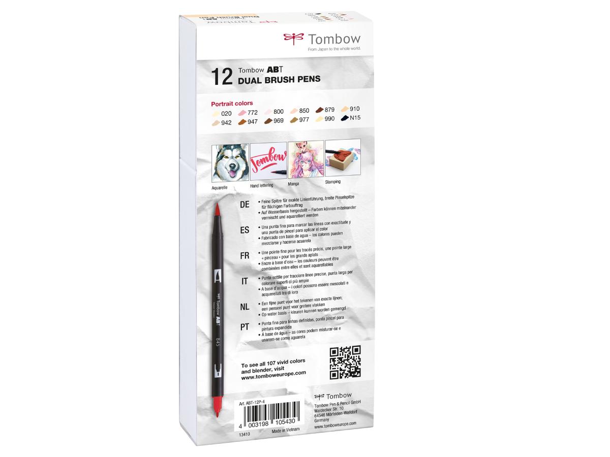 TOMBOW ABT DUAL BRUSH PEN PORTRAIT 12ER SET 2