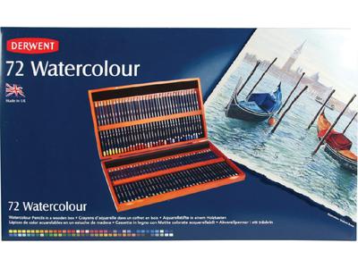 DERWENT WATERCOLOUR AQUARELLSTIFT IM HOLZKASTEN 72X 2