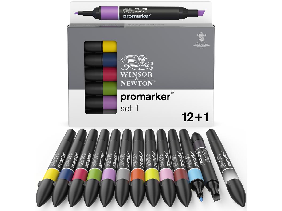 WINSOR & NEWTON PROMARKERSET NR.1 12X+1BLENDER 3